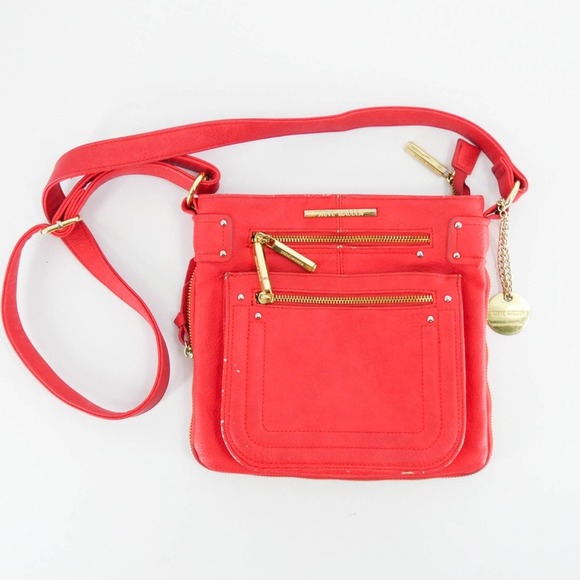 Steve Madden Bags Steve Madden Womens Vegan Leather Crossbody Bag